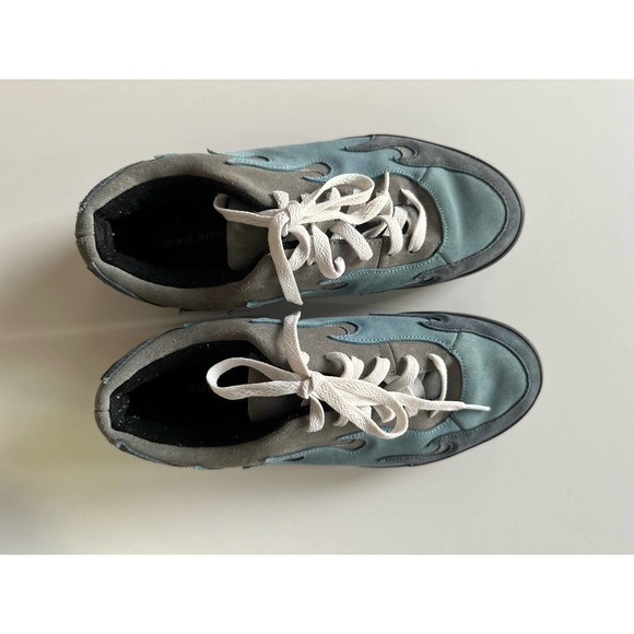 Vintage 90s AIRWALK Scorch Blue Flame Singe Skateboard Sneaker Sz 9 - Picture 12 of 13